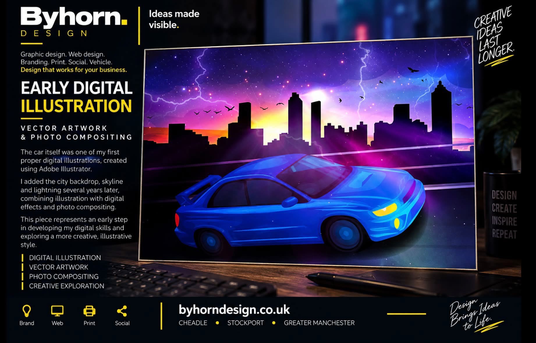 Subaru WRX digital illustration