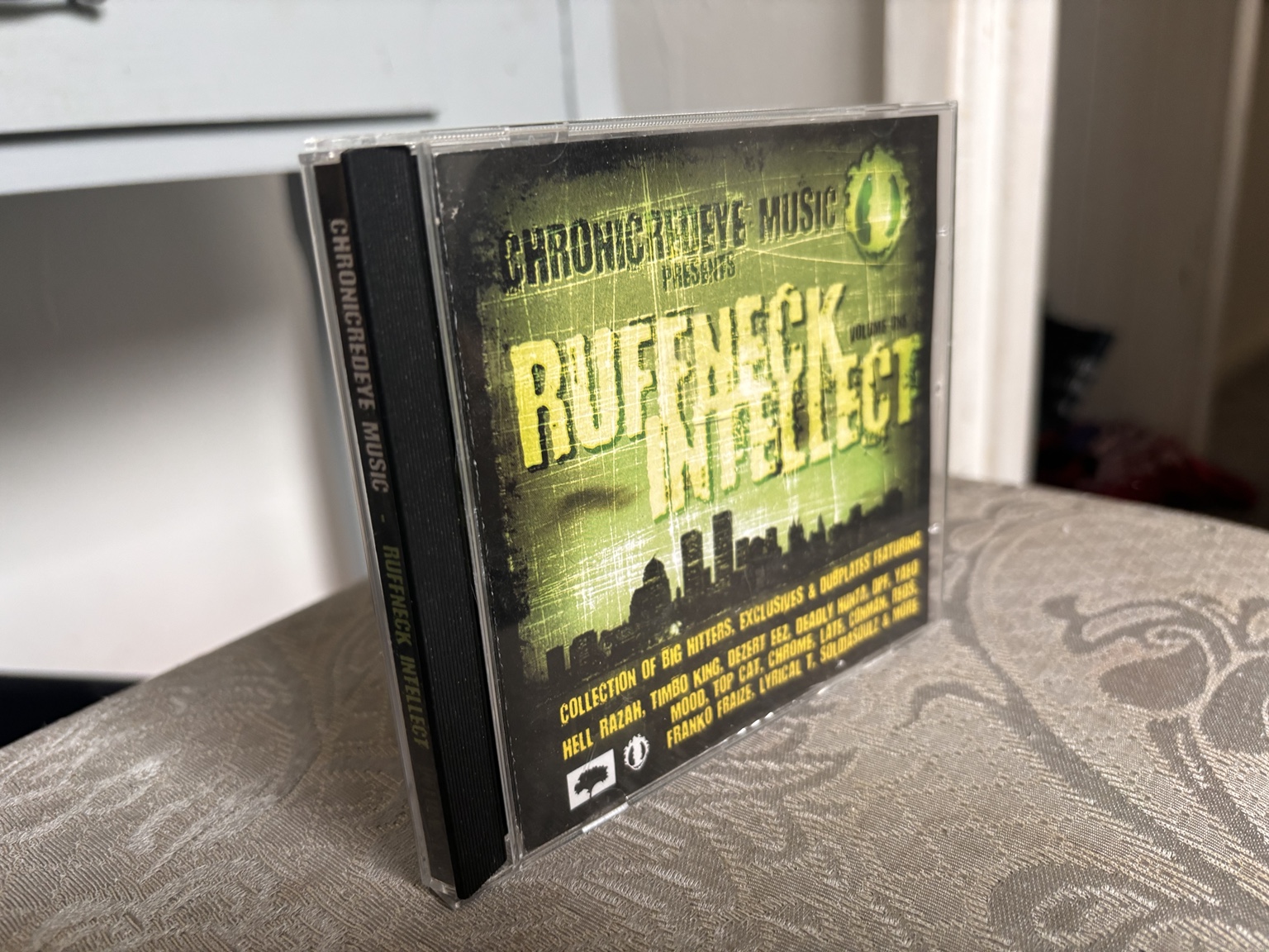 Original Ruffneck Intellect CD case showing its front and spine